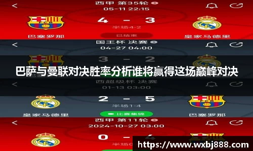 巴萨与曼联对决胜率分析谁将赢得这场巅峰对决